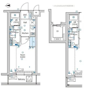 エストゥルース亀有【1階】の間取り