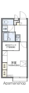 レオパレス星&ナミ K10【2階】の間取り