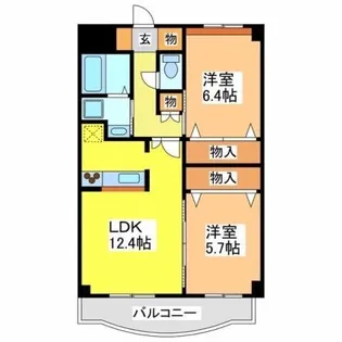 ゴールドクレスト【1階】の間取り