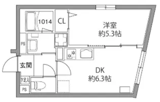 レピュア板橋本町レジデンス【4階】の間取り