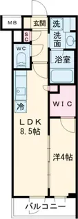プライムブリス品川旗の台【1階】の間取り