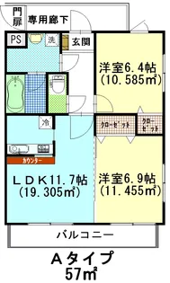 ロッソ【1階】の間取り