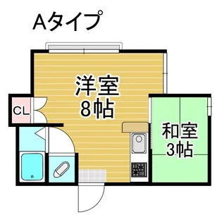 マンションイレブン【5階】の間取り