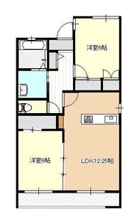 ベルモンゾK【2階】の間取り