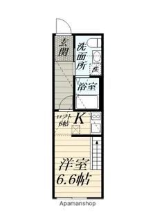 ハイロフト海老名【1階】の間取り