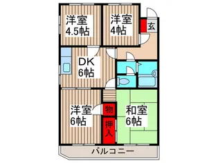 ウエルス日進ハウス【1階】の間取り