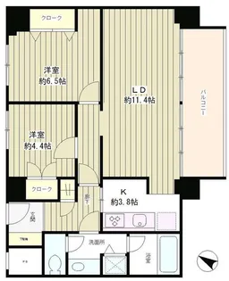 リバー&タワー【14階】の間取り