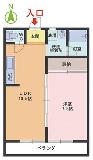 ラ・ヴィータ【3階】の間取り