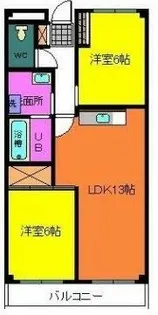 ロイヤルハイムKEN【2階】の間取り