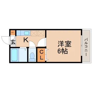 ビッグバレー宮千代【2階】の間取り