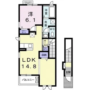シオン I【2階】の間取り