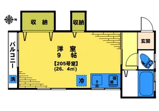 コーポみどり【2階】の間取り