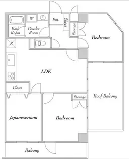 ラレーブ蕨中央【5階】の間取り