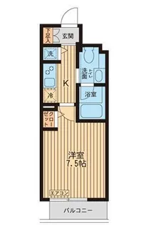 KDXレジデンス入谷【8階】の間取り