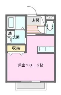 エルグランコート【1階】の間取り