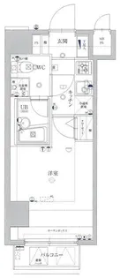 プレステージ新板橋【5階】の間取り