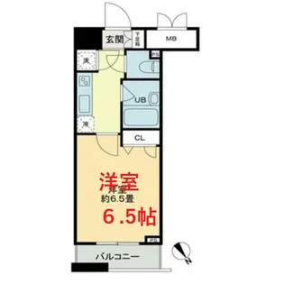 クロスレジデンス蒲田【6階】の間取り
