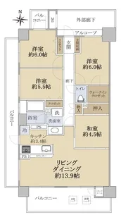 ライオンズ青葉東クレアシティ【14階】の間取り