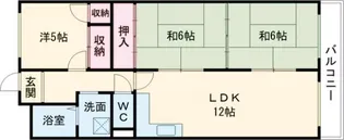 Belong枚方東2番館【2階】の間取り