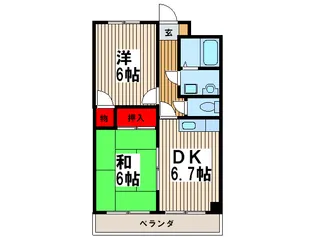 フラワーガーデンハウス【2階】の間取り