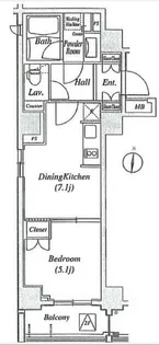 クリオコンフォート府中【1階】の間取り