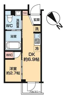 ハーモニーレジデンス中野若宮【5階】の間取り