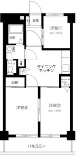 リシェル氷川台【1階】の間取り
