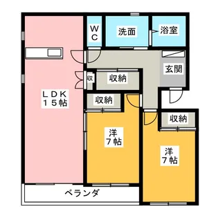 Y・E・S spazio【2階】の間取り