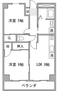 サンコート柳橋【2階】の間取り