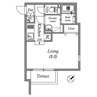 PASEO高田馬場III【1階】の間取り