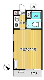 プラザ鶴川A棟【1階】の間取り