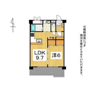 ライシーアイル桑野【2階】の間取り