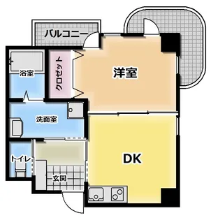 ローズ【4階】の間取り