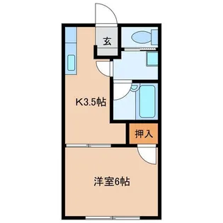 コーポ松山【2階】の間取り