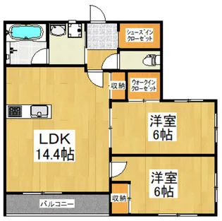 View新小平【3階】の間取り