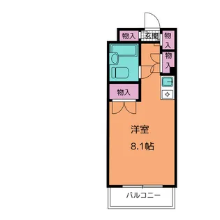 クオリシティ山手【2階】の間取り