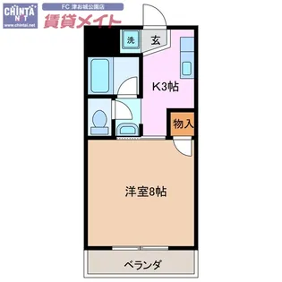 コーポK&R【1階】の間取り