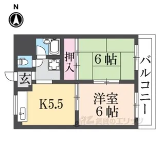 サンライフ若江本町【4階】の間取り
