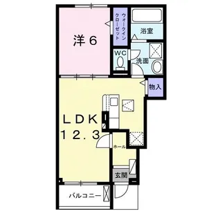 ビラ・パストラル【1階】の間取り