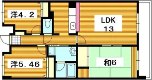 カーサ古江【2階】の間取り
