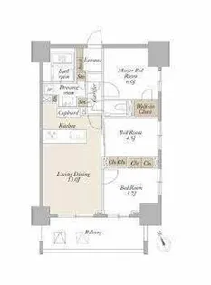 ライトテラス新宿御苑【14階】の間取り