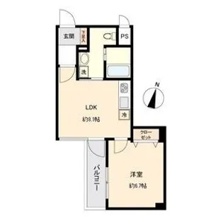 KDXレジデンス一番町【5階】の間取り