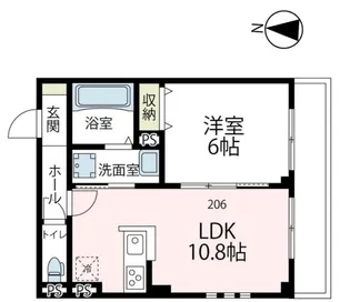 ル・セードル【2階】の間取り