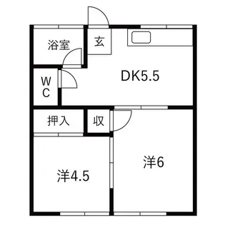 赤坂サンコーポ【2階】の間取り