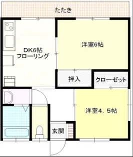 ホワイトハウス高田【1階】の間取り