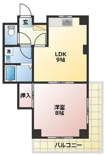 サンライズ山口【3階】の間取り