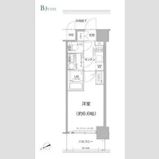 エスリード大阪梅田WEST【3階】の間取り