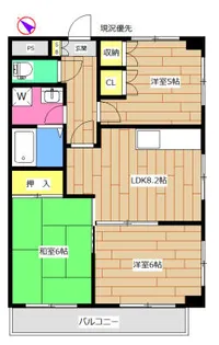ロアハウス池田【2階】の間取り