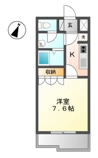フローラーリア湘南【1階】の間取り