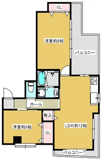 マルソウマンション【4階】の間取り